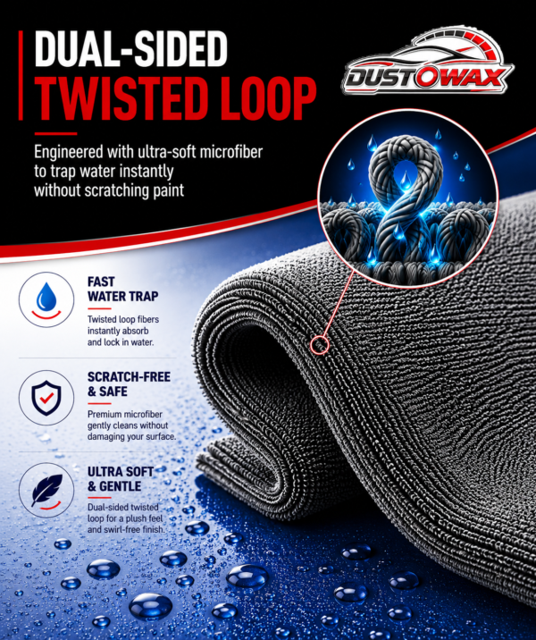 Microfiber Vehicle Washing  Cloth (Pack Of 1, 1200 GSM)